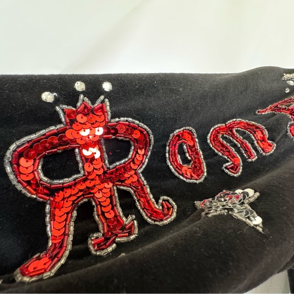 Rare 80’s Bonnie & Boerer & CO Beaded Old Hollywood Nightclubs Velvet Jacket. - Picture 4 of 16